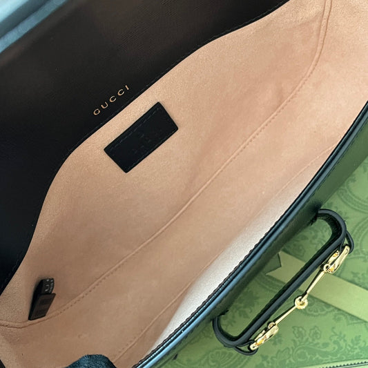 Pronta Entrega – Bolsa Gucci Horsebit 1955 de Ombro Pequena