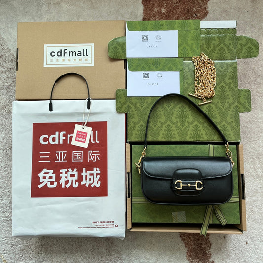 Pronta Entrega – Bolsa Gucci Horsebit 1955 de Ombro Pequena