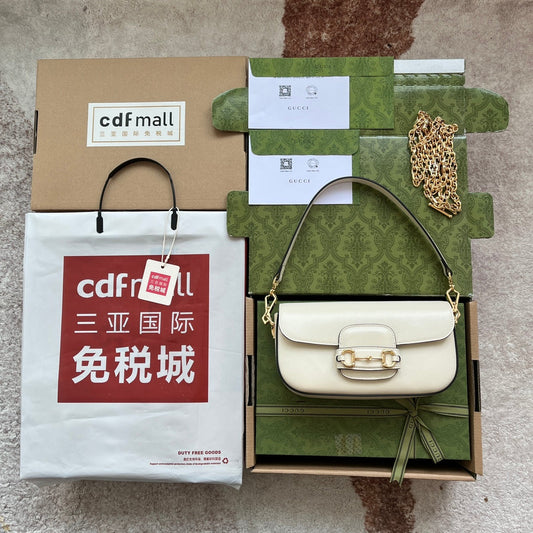 Pronta Entrega – Bolsa Gucci Horsebit 1955 de Ombro Pequena