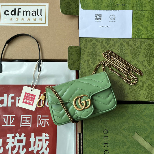 Pronta Entrega – Bolsa Gucci GG Marmont Matelassê Pequena
