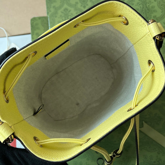 Pronta Entrega – Bolsa Gucci Bucket Ophidia Mini com Duplo G Estampada