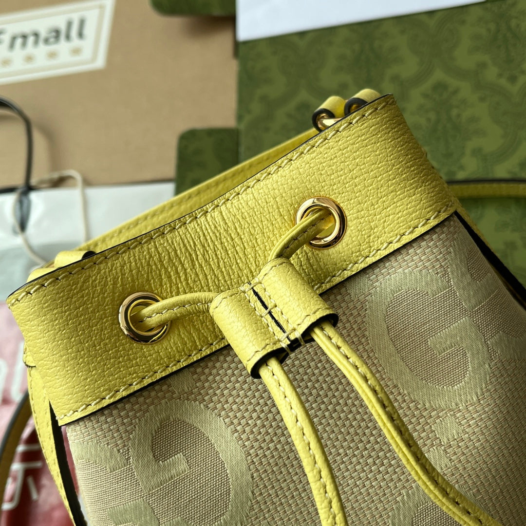 Pronta Entrega – Bolsa Gucci Bucket Ophidia Mini com Duplo G Estampada