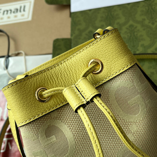Pronta Entrega – Bolsa Gucci Bucket Ophidia Mini com Duplo G Estampada