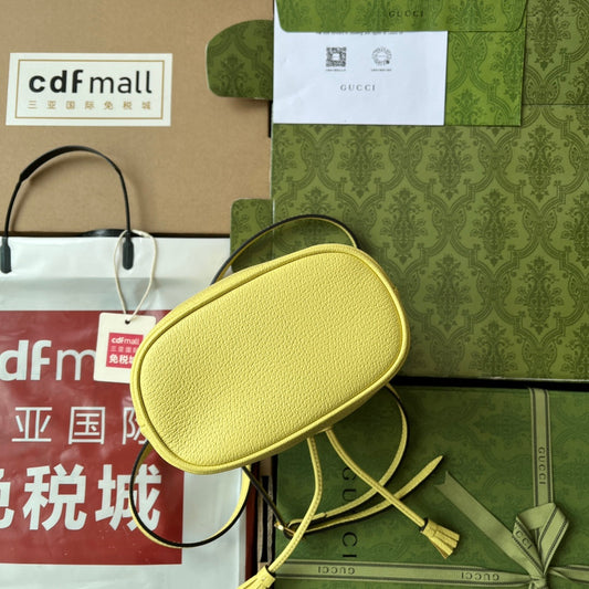 Pronta Entrega – Bolsa Gucci Bucket Ophidia Mini com Duplo G Estampada
