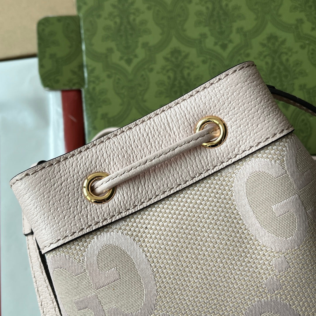Pronta Entrega – Bolsa Gucci Bucket Ophidia Mini com Duplo G Estampada