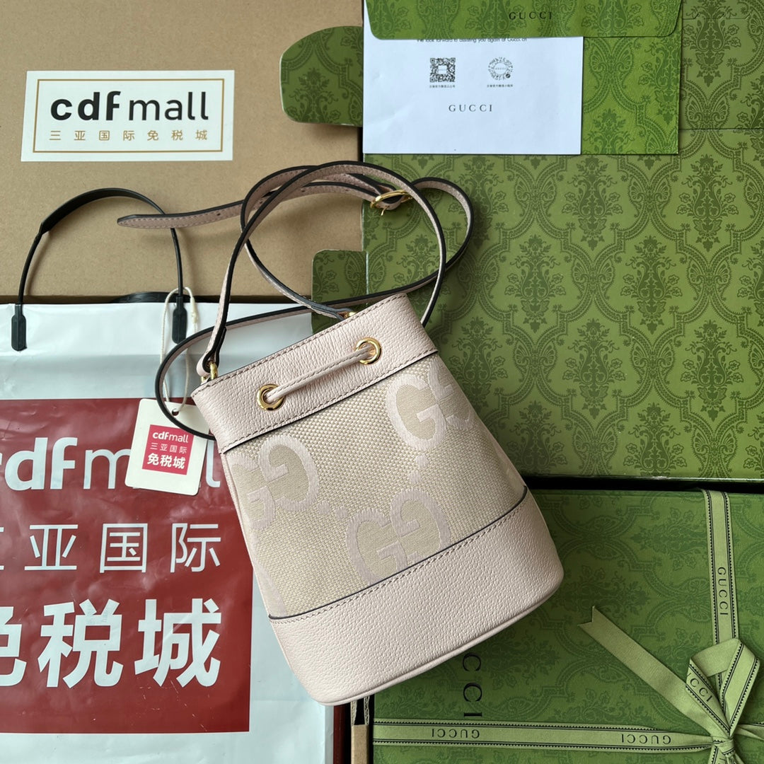 Pronta Entrega – Bolsa Gucci Bucket Ophidia Mini com Duplo G Estampada