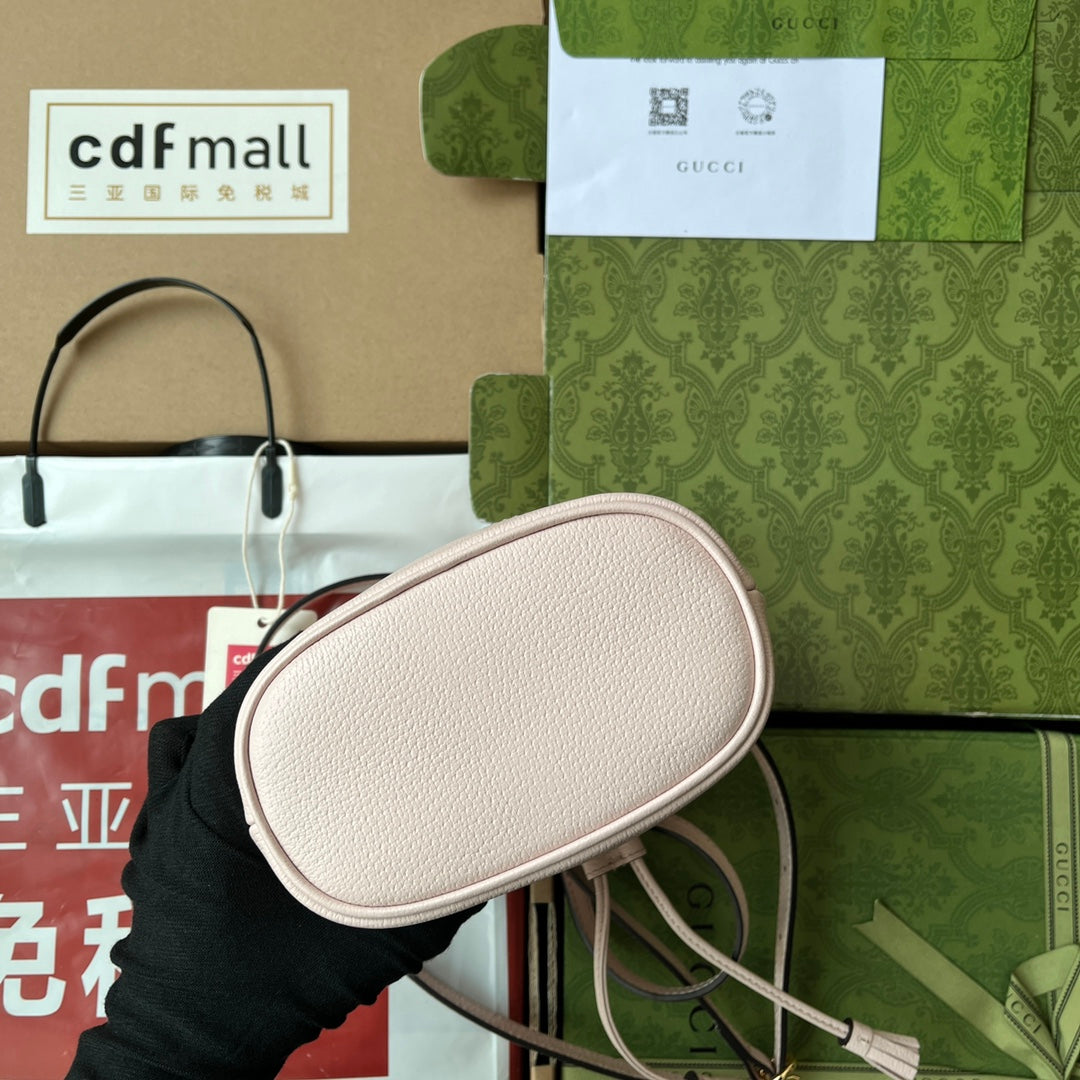Pronta Entrega – Bolsa Gucci Bucket Ophidia Mini com Duplo G Estampada