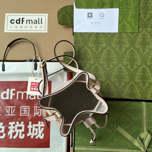 Pronta Entrega – Bolsa Gucci Bucket Ophidia Mini com Duplo G Estampada