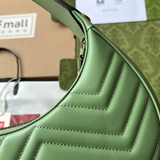 Pronta Entrega – Bolsa Gucci Mini GG Marmont Meia Lua
