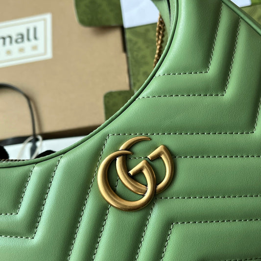Pronta Entrega – Bolsa Gucci Mini GG Marmont Meia Lua