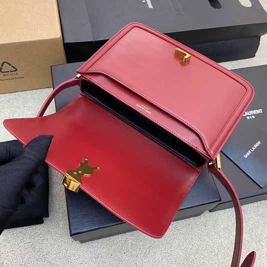 Pronta Entrega – Bolsa Modelo Yves Saint Laurent  São Loureiro Couro com Logotipo