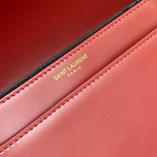 Pronta Entrega – Bolsa Modelo Yves Saint Laurent  São Loureiro Couro com Logotipo