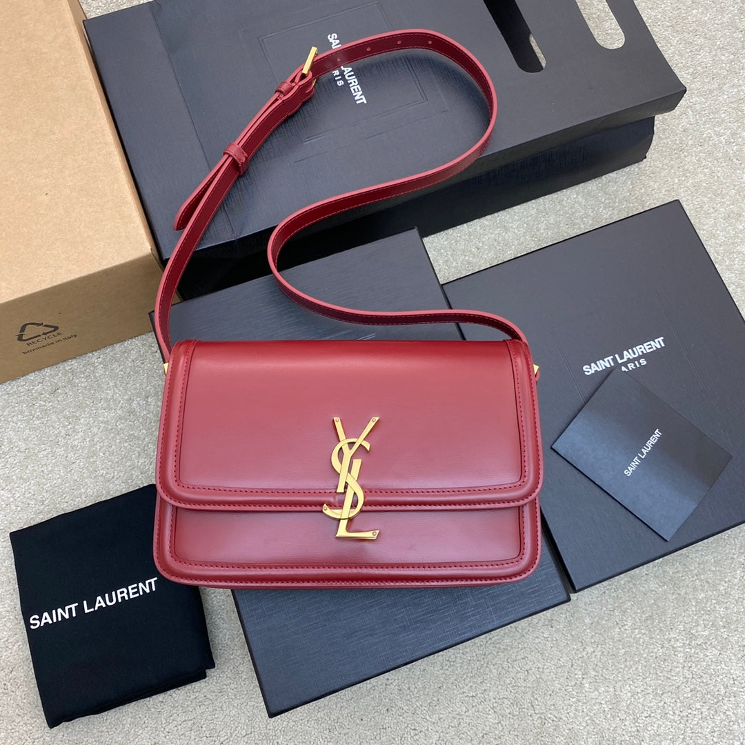 Pronta Entrega – Bolsa Modelo Yves Saint Laurent  São Loureiro Couro com Logotipo
