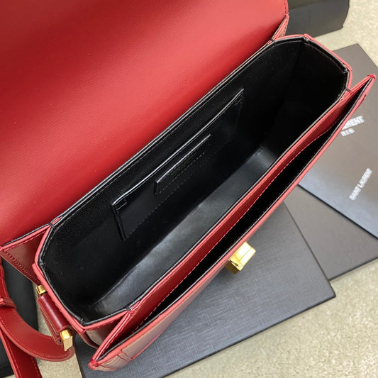 Pronta Entrega – Bolsa Modelo Yves Saint Laurent  São Loureiro Couro com Logotipo