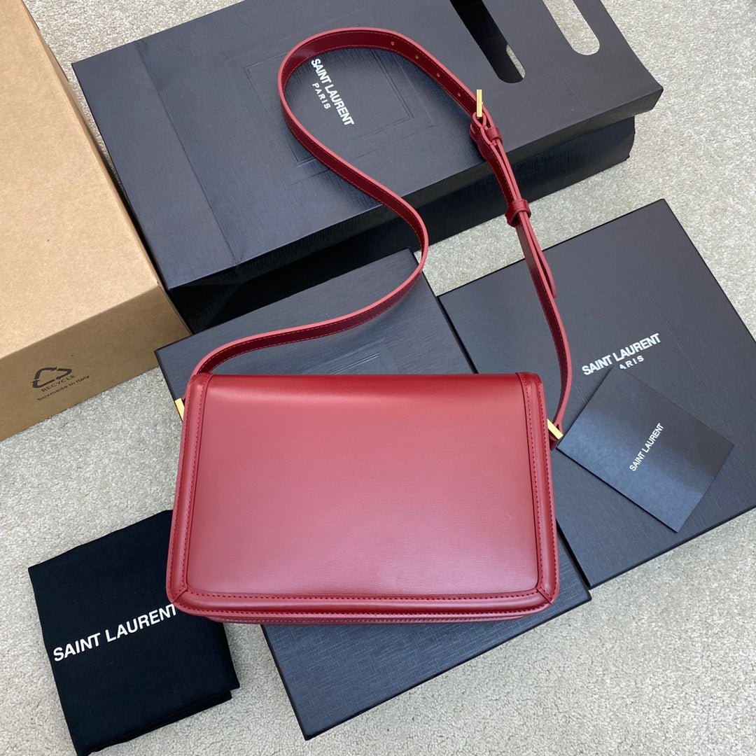 Pronta Entrega – Bolsa Modelo Yves Saint Laurent  São Loureiro Couro com Logotipo