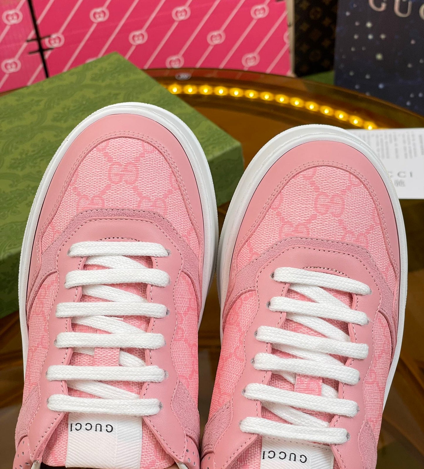 Pronta Entrega – Tênis Modelo Gucci Cano Baixo GG