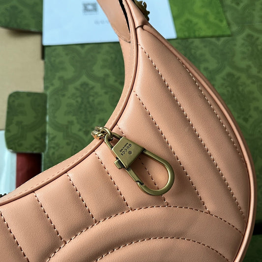 Pronta Entrega – Bolsa Gucci Mini GG Marmont Meia Lua