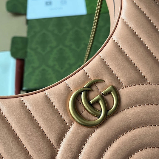 Pronta Entrega – Bolsa Gucci Mini GG Marmont Meia Lua