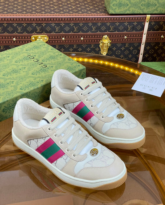 Pronta Entrega – Tênis Gucci Screener de Couro