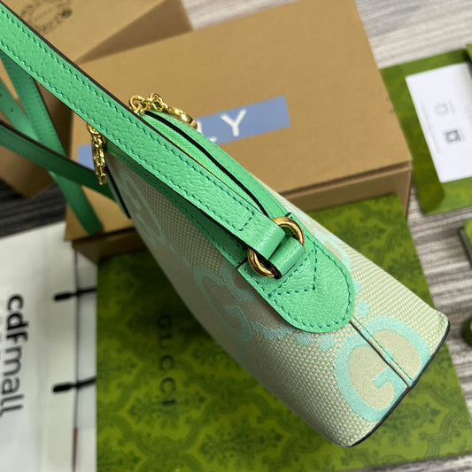 Pronta Entrega – Bolsa Gucci Ophidia Jumbo GG Pequena de Ombro Estampada