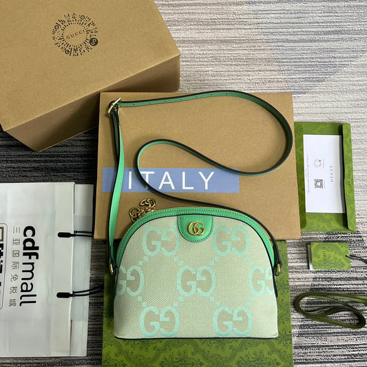 Pronta Entrega – Bolsa Gucci Ophidia Jumbo GG Pequena de Ombro Estampada