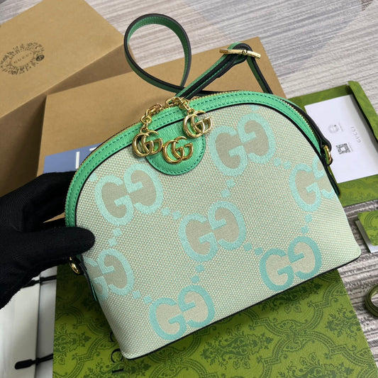 Pronta Entrega – Bolsa Gucci Ophidia Jumbo GG Pequena de Ombro Estampada