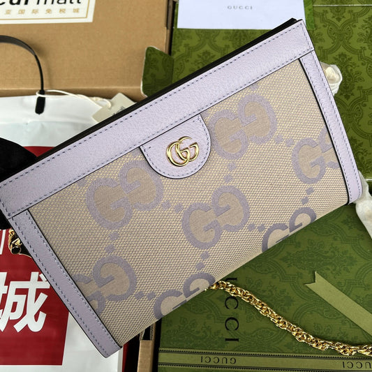 Pronta Entrega – Bolsa Gucci Modelo Ophidia com Double G Pequena de Ombro Estampada