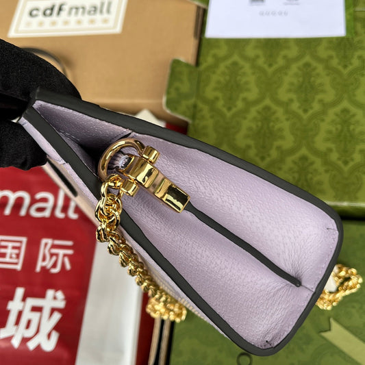 Pronta Entrega – Bolsa Gucci Modelo Ophidia com Double G Pequena de Ombro Estampada