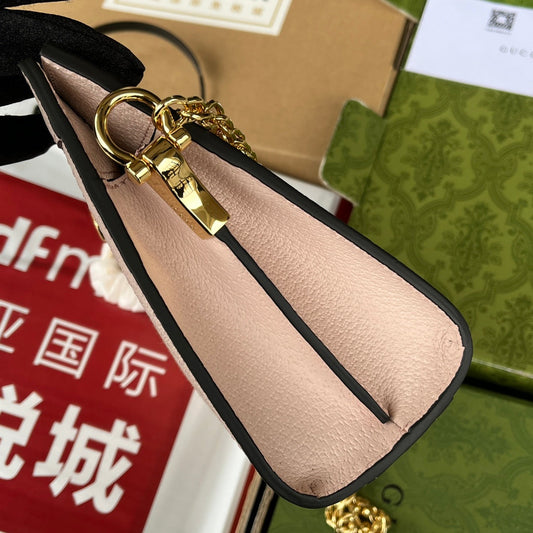 Pronta Entrega – Bolsa Gucci Modelo Ophidia com Double G Pequena de Ombro Estampada