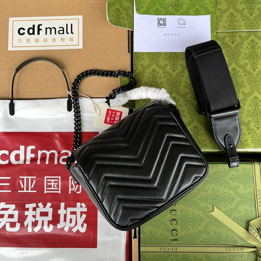 Pronta Entrega – Bolsa Gucci Matelassê GG Marmont Transversal