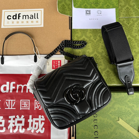 Pronta Entrega – Bolsa Gucci Matelassê GG Marmont Transversal