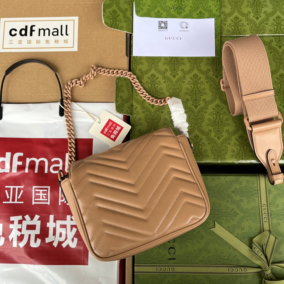 Pronta Entrega – Bolsa Gucci Matelassê GG Marmont Transversal