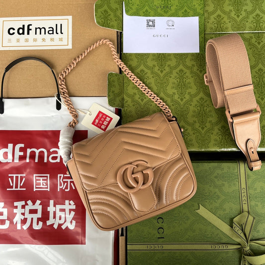 Pronta Entrega – Bolsa Gucci Matelassê GG Marmont Transversal