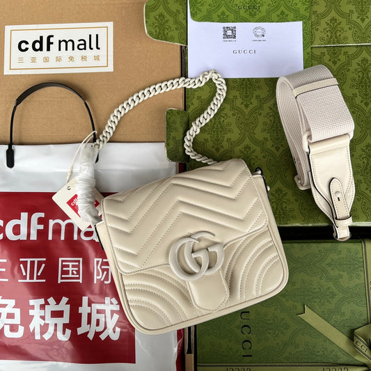 Pronta Entrega – Bolsa Gucci Matelassê GG Marmont Transversal