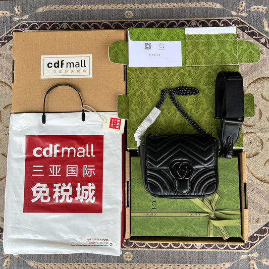 Pronta Entrega – Bolsa Gucci Matelassê GG Marmont Transversal