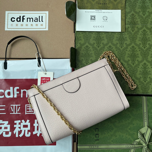 Pronta Entrega – Bolsa Gucci Ophidia com Double G Pequena de Ombro
