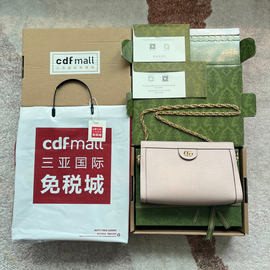 Pronta Entrega – Bolsa Gucci Ophidia com Double G Pequena de Ombro