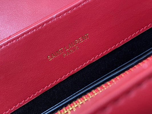 Pronta Entrega – Bolsa Modelo Saint Laurent Tranvesal Lou Red