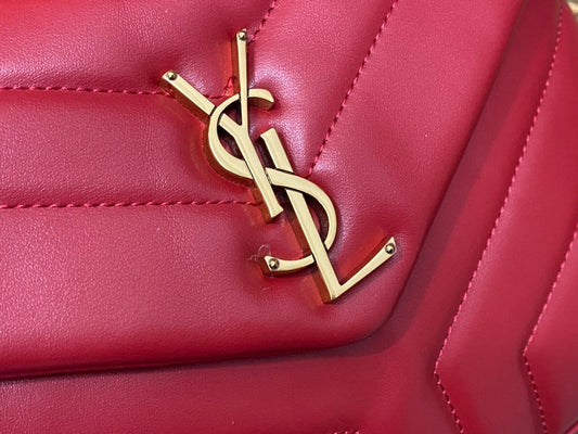 Pronta Entrega – Bolsa Modelo Saint Laurent Tranvesal Lou Red