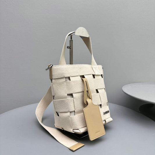 Pronta Entrega – Bolsa Modelo Jacquemus Le seau Gros Grain