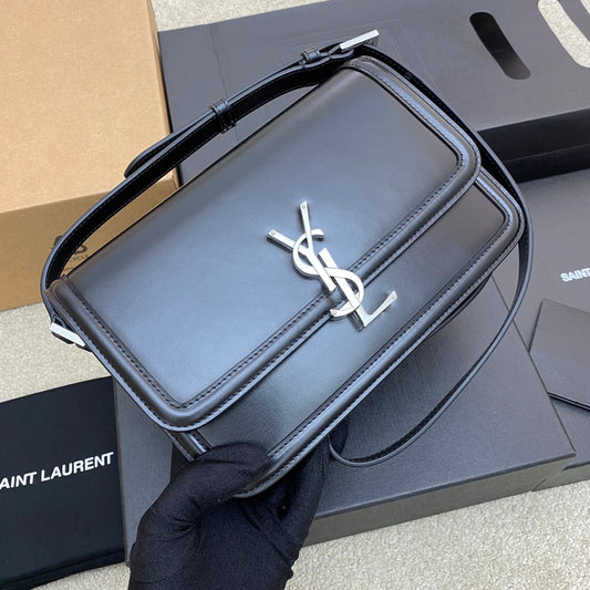 Pronta Entrega – Bolsa Modelo Yves Saint Laurent  São Loureiro Couro com Logotipo