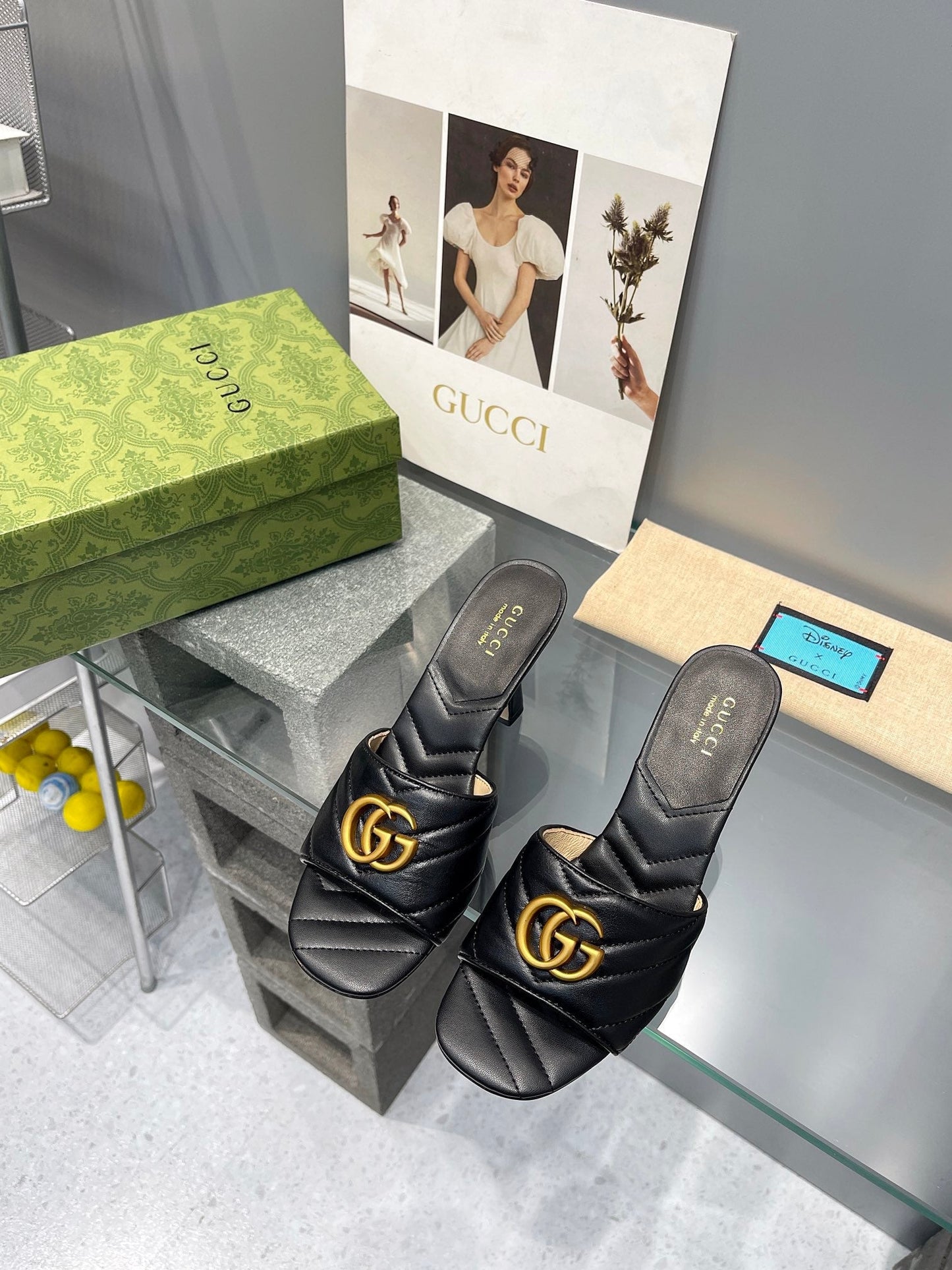 Pronta Entrega – Sandália Modelo Gucci GG Marmont