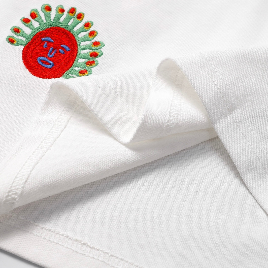 Pronta Entrega – Camiseta Modelo LV x YK Camiseta Bordada Faces