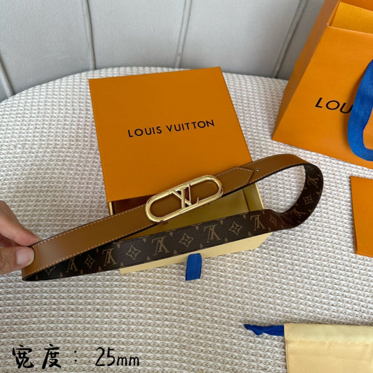 Pronta Entrega – Cinto Modelo Lоuіѕ Vuіttоn Reversível My LV Chain 25 mm
