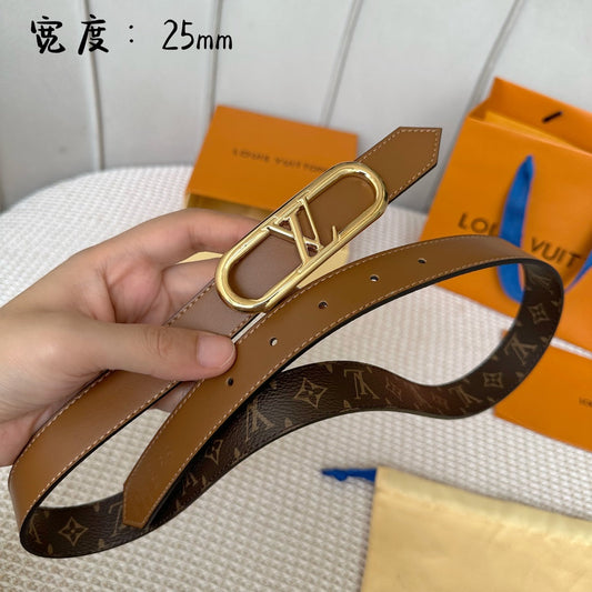 Pronta Entrega – Cinto Modelo Lоuіѕ Vuіttоn Reversível My LV Chain 25 mm