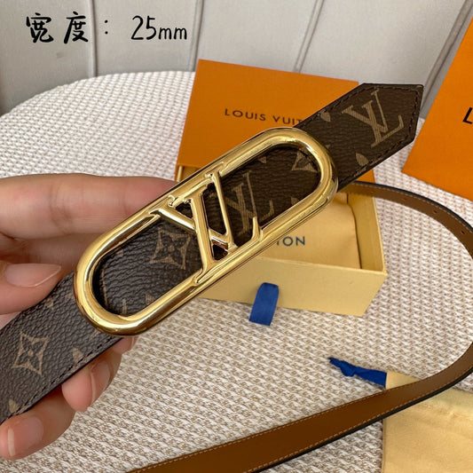 Pronta Entrega – Cinto Modelo Lоuіѕ Vuіttоn Reversível My LV Chain 25 mm