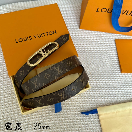 Pronta Entrega – Cinto Modelo Lоuіѕ Vuіttоn Reversível My LV Chain 25 mm