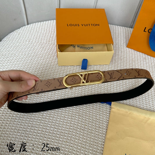 Pronta Entrega – Cinto Modelo Lоuіѕ Vuіttоn Reversível My LV Chain 25 mm