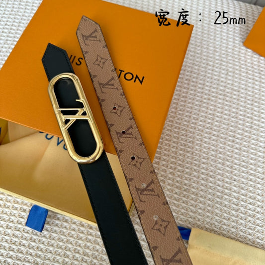 Pronta Entrega – Cinto Modelo Lоuіѕ Vuіttоn Reversível My LV Chain 25 mm