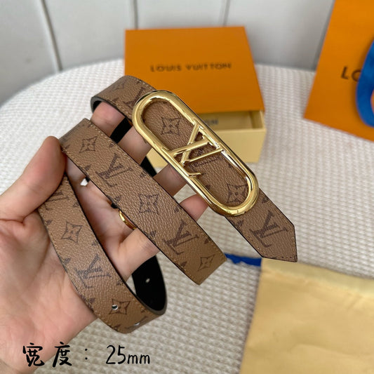 Pronta Entrega – Cinto Modelo Lоuіѕ Vuіttоn Reversível My LV Chain 25 mm